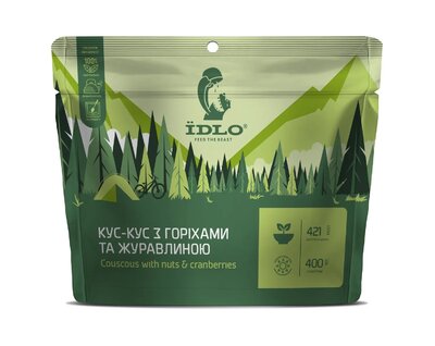 Еда быстрого приготовления IDLO Кук-кус  с клюквой и орехами