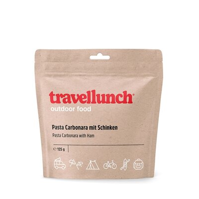 Еда быстрого приготовления Travellunch Паста (макароны) Карбонара с ветчиной 1 порция 50128