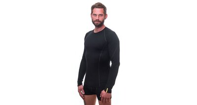 Термобілизна блуза Sensor Merino Active LS Black