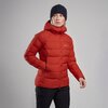 Куртка пуховая  Montane женская Resolve XT Hoodie Saffron red