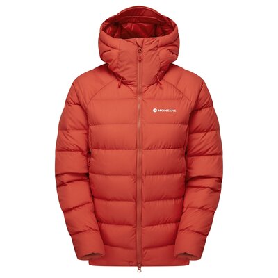 Куртка пуховая  Montane женская Resolve XT Hoodie Saffron red