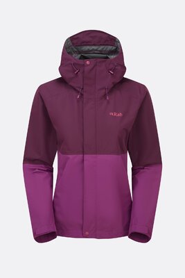 Куртка мембранная Rab Women's Downpour Waterproof Jacket Mullberry / Plum XS (INT)